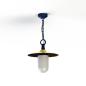 Preview: Kupferschatten mattglas stahlblau